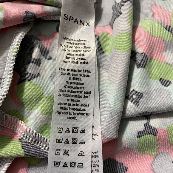 Spanx Floral and Stripe Print Racerback Tank S - Picture 6 of 12